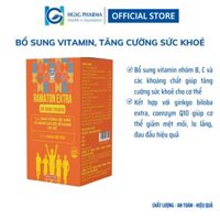 Viên uống tăng cường sức khoẻ HGSG - RAMATON EXTRA Hộp 6 vỉ x 10 viên
