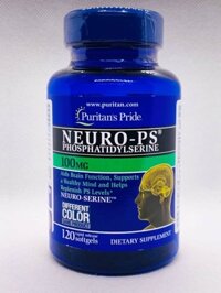 Viên uống tăng cường tuần hoàn não, cải thiện trí nhớ Puritan’s Pride Neuro-PS Phosphatidylserine 100mg 120 Softgels