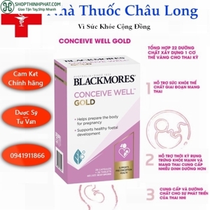 Viên uống tăng khả năng thụ thai Blackmore Conceive Well Gold 56v