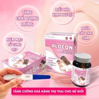 Viên uống tăng khả năng thụ thai Alocon Nữ Vạn Tam giúp điều hòa kinh nguyệt tránh sảy thai và vô sinh hiếm muộn