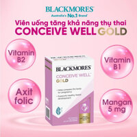 Viên Uống Tăng Khả Năng Thụ Thai Blacmores Conceive Cell Gold Úc