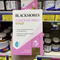 Viên uống tăng khả năng thụ thai Blackmores Conceive Well Gold 56v Úc