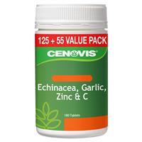 Viên uống tăng sức đề kháng Cenovis Echinacea, Garlic, Zinc & C 180 viên