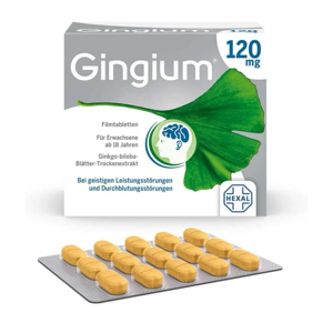 Viên uống tăng tuần hoàn máu não Gingium 120mg