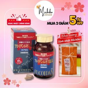 Viên uống tảo đỏ Okinawa Fucoidan Kanehide Bio - 150 viên