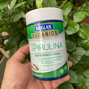 Viên uống tảo xoắn Bioglan Superfoods Spirulina 1000mg 200 Tablets