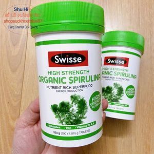 Viên uống tảo xoắn hữu cơ Swisse Organic Spirulina 200 viên