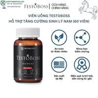 Viên uống TESTOBOSS Mỹ – Bộ 3 Tinh hàu, Cỏ sừng dê, LJ200 Tăng cường sinh lý nam (60 viên)