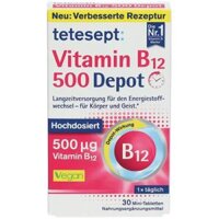 Viên uống tetesept Vitamin B12 500 Depot, 30 viên