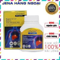 VIÊN UỐNG THẢI ĐỘC GAN, BỔ GAN SUPER LIVER DETOX VITATREE HÀM LƯỢNG CAO 38000MG 100 Viên