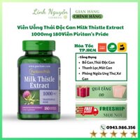 Viên Uống Thải Độc Gan Milk Thistle Extract 1000mg 180Viên Piritan's Pride Bổ Gan - Làm Mát Gan.