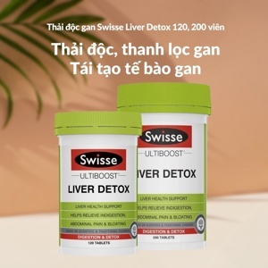 Viên uống thải độc gan Swisse Ultiboost Liver Detox 200 viên