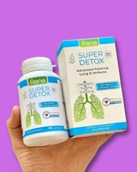 Viên Uống Thải Độc Lọc Phổi Rene Super Detox Advanced Formula Lung & Immune Chính Hãng