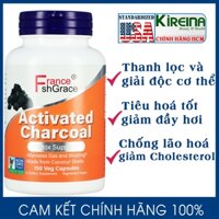 Viên uống than hoạt tính thanh lọc giải độc cơ thể giúp tiêu hoá Activated Charcoal 500 mg 150 viên