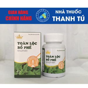 Viên Uống Thanh Nhiệt, Giảm Ho Toàn Lộc Bổ Phế Kingphar 40 Viên