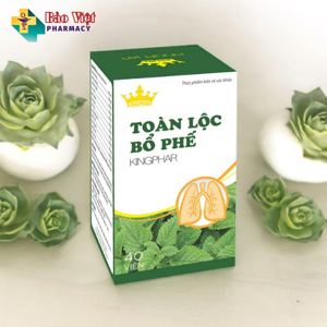 Viên Uống Thanh Nhiệt, Giảm Ho Toàn Lộc Bổ Phế Kingphar 40 Viên