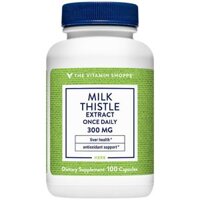 Viên uống The Vitamin Shoppe MILK THISTLE EXTRACT 300MG tăng cường chức năng, giải độc gan. VS-2273