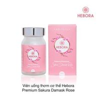 Viên uống thơm cơ thể Hebora Premium Sakura Damask Rose (60 viên)