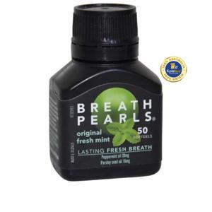 Viên uống thơm miệng Breath Pearls Original Freshens Breath Soothes The Stomach 50 viên