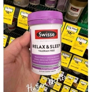 Viên uống thư giãn & hỗ trợ giấc ngủ Swisse Ultiboost Relax & Sleep 60 viên