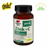 Viên uống thuần chay Doppelherz Zink + C 60 viên của Đức