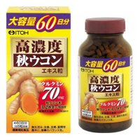 Viên uống tinh chất nghệ cô đặc mùa thu Curcumin  ITOH Nhật Bản 300 viên - Mỹ Phẩm Naris Japan Nhật Bản