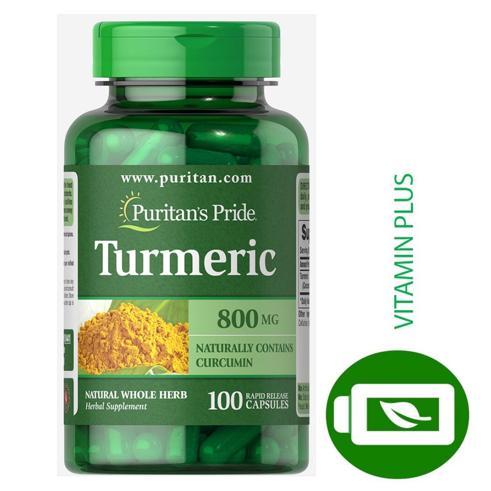 Viên uống tinh chất nghệ Puritan's Pride Turmeric 800mg 100 viên