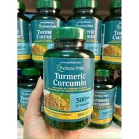 Viên uống tinh chất nghệ vàng Turmeric Curcumin- Puritan’s Pride 500mg 180 viên của Mỹ