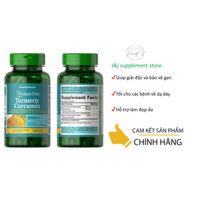 Viên uống tinh chất nghệ vàng hỗ trợ dạ dày Turmeric Curcumin 1000mg Puritan's pride.