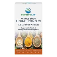 Viên uống tinh chất thảo dược hỗ trợ sức khỏe toàn diện Nature’s Lab Whole Body Herbal Complex, 180 viên