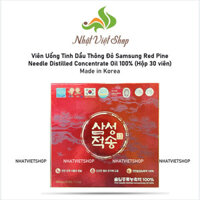 Viên Uống Tinh Dầu Thông Đỏ Samsung Red Pine Needle Distilled Concentrate Oil 100% (Hộp 30 viên)