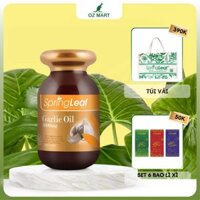 Viên Uống Tinh Dầu Tỏi Garlic Oil 3000mg SpringLeaf tăng cường sức đề kháng, tăng cường lưu thông máu 360 viên