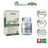 Viên Uống Tinh Hàu Lalisse Oyster Max Powder 40000mg Bổ Sung Các Hoạt Chất Tăng Cường Sinh Lực Cơ Thể - 30 Viên