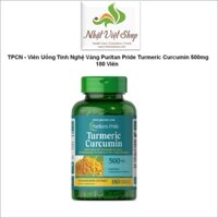 Viên Uống Tinh Nghệ Vàng Puritan Pride Turmeric Curcumin 500mg 180 Viên