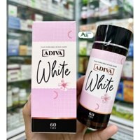 Viên uống trắng da Adiva White - Hộp 60 viên ( Date 2025)