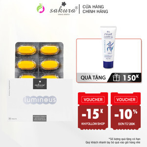 Viên uống trắng da cà chua trắng Sakura Luminous