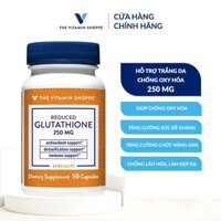 Viên uống trắng da ,chống oxy hóa, tăng cường đề kháng Glutathione Reduced 250mg THE VITAMIN SHOPPE
