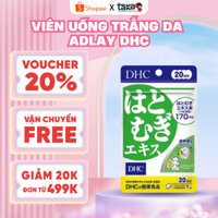 Viên Uống Trắng Da DHC Nhật Bản Adlay Extract 20V Hỗ Trợ Làm Da Trắng Sáng, Giúp Vóc Dáng Thon Gọn