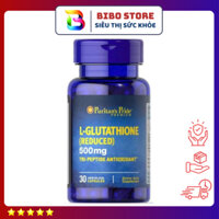 Viên uống trắng da , giảm nám nội sinh Puritan’s Pride L-Glutathione (Reduced) 500mg 30 Capsules