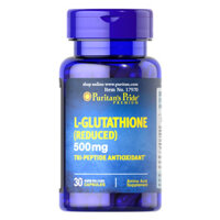 Viên uống trắng da giảm nám L-Glutathione Reduced 500mg Puritan's Pride của Mỹ 30 viên