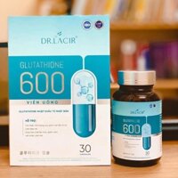 Viên Uống Trắng Da Glutathione 600mg Hộp 30 Viên