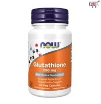 Viên uống trắng da Glutathione Now 250mg 60 viên Mỹ