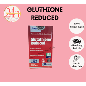 Viên uống trắng da Jarrow Formulas Glutathione Reduced 500mg