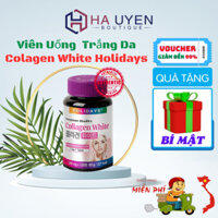 Viên Uống Trắng Da Holidays Premium Quality COLLAGEN WHITE - Hũ 120 Viên [ Auth - HÀN QUỐC ]