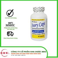 Viên Uống Trắng Da Ivory Caps Triple Strength Formula Glutathione 1500mg 60 Viên [Hàng công ty]