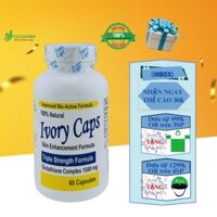 Viên uống trắng da Ivory skin Caps Glutathione Complex 1500mg của Mỹ, hộp 60 viên