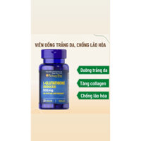 Viên Uống Trắng Da mờ nám, thải độc puritan's pride l- glutathione 500mg hộp 30viên
