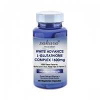 Viên uống trắng da Sakura White Advance L -Glutathione Complex 1600mg