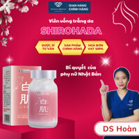 Viên Uống Trắng Da SHIROHADA Hỗ Trợ Dưỡng Ẩm Ngừa Lão Hóa Giảm Thâm Sạm, Làm Sáng Da Lọ 90 Viên