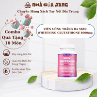 Viên Uống Trắng Da Skin Whitening Glutathione 8000mg - Hộp 60 Viên Giảm Nám Tàn Nhang, Da Sáng Bật Tông